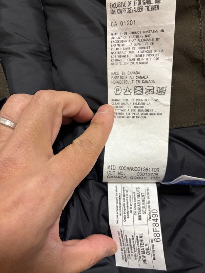 【美品】  ジャスパーパーカ　XSカーキ