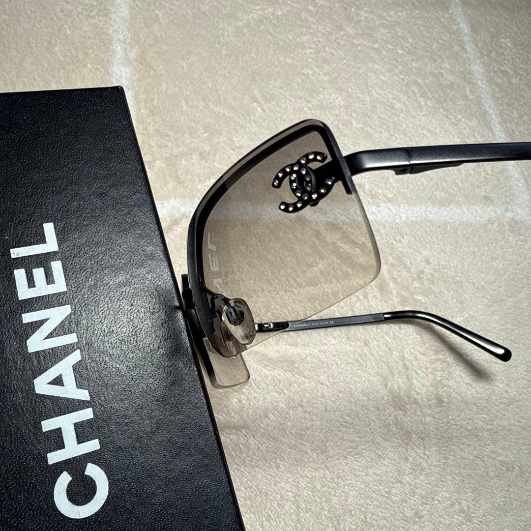 CHANEL サングラス 4104-B リムレス ココマーク グラデーション
