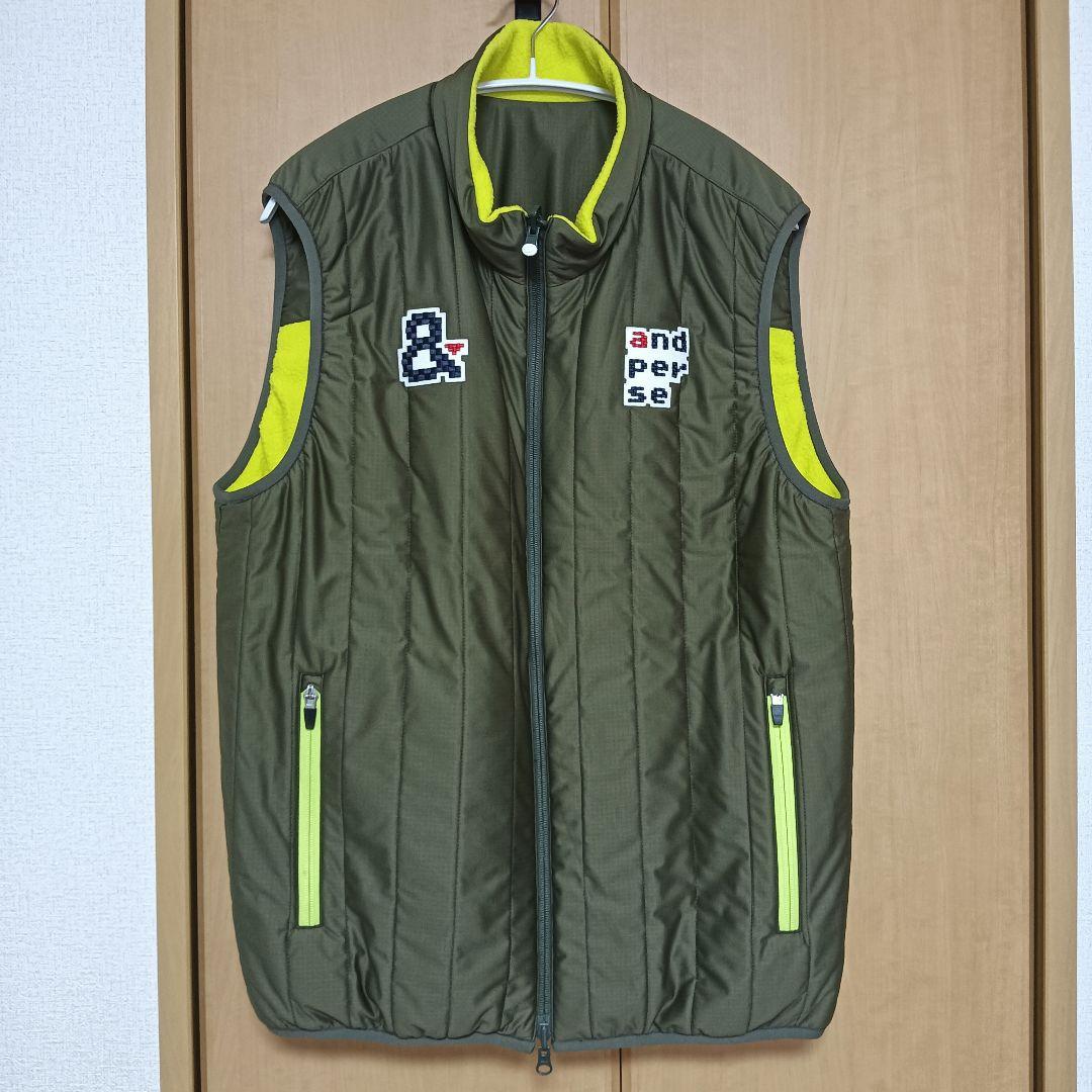 and per se 中綿ベスト リバーシブル フリース LLサイズ アンパスィ