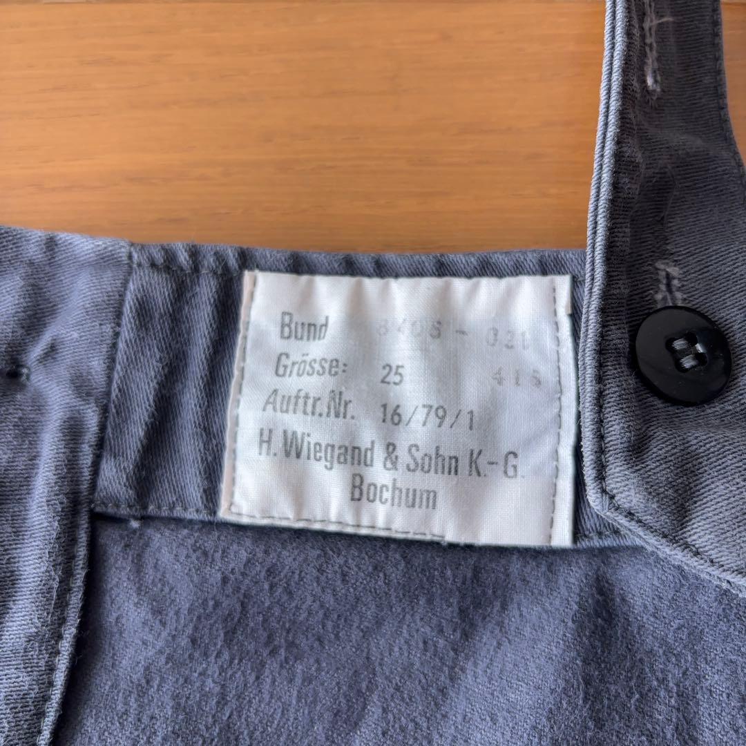 70s ドイツ軍 オーバーオール モールスキン ダブルニー ユーロワーク