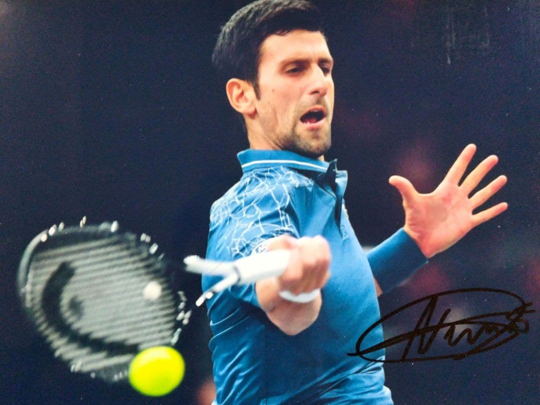 セール…ノバク・ジョコビッチ直筆サイン入り超大型写真…Novak Đoković