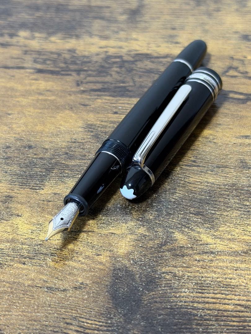 試筆のみ　P145 プラチナライン　14k バイカラー　万年筆　Pix刻印　M