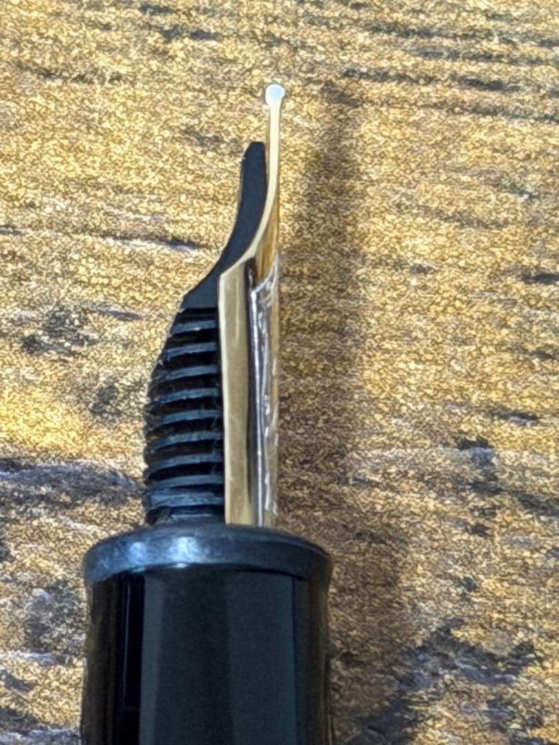 試筆のみ　P145 プラチナライン　14k バイカラー　万年筆　Pix刻印　M