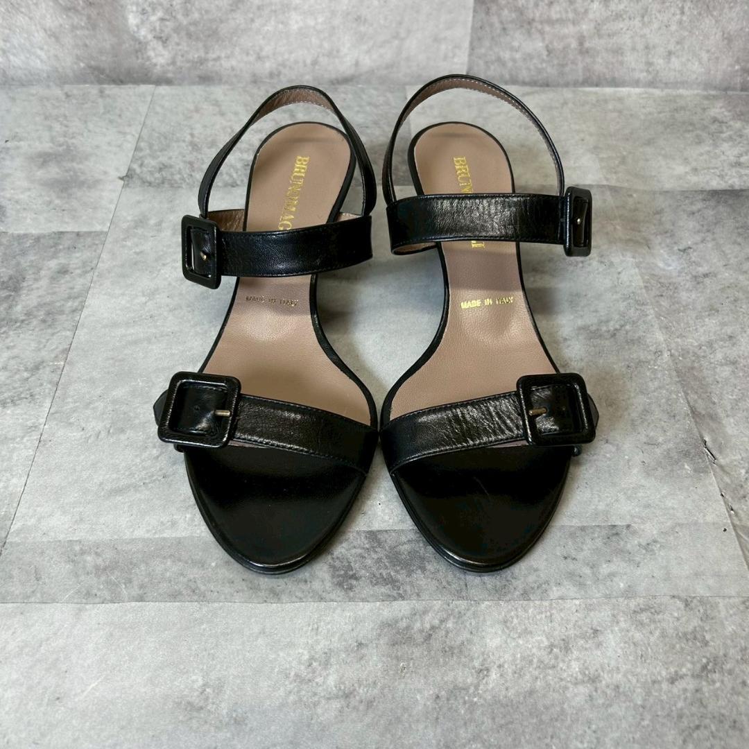 BRUNOMAGLI サンダル　イタリア製 チャンキーヒール 35 RG155