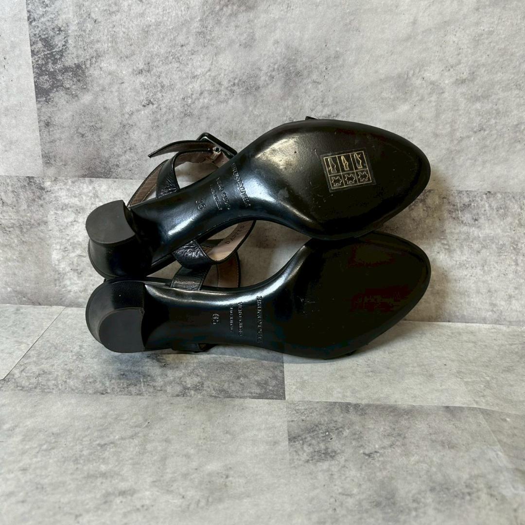 BRUNOMAGLI サンダル　イタリア製 チャンキーヒール 35 RG155