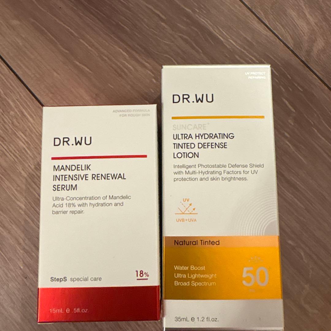 DR.WU マンダリン酸セラム & 日焼け止めローション