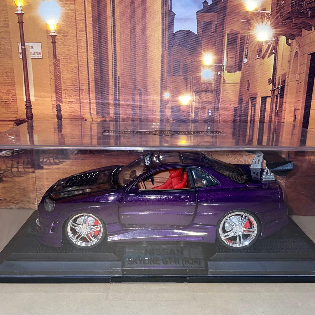 【ケース付き】NISSAN SKYLINE GTR(R34)ミニカー