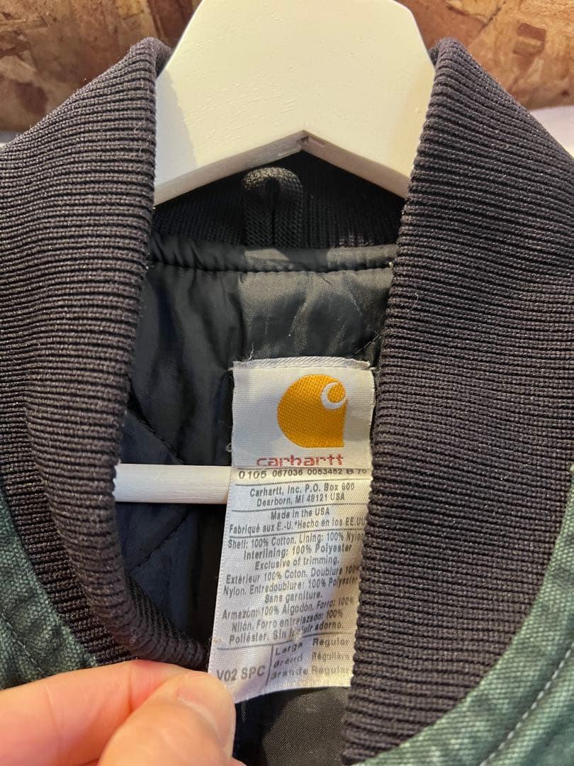 90s Carhartt カーハートダックベスト　グリーン