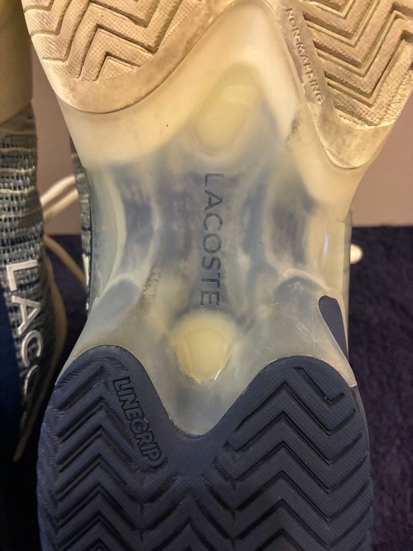 LACOSTE AGLT23 ULTRA テニスシューズ 黄色27 YONEX