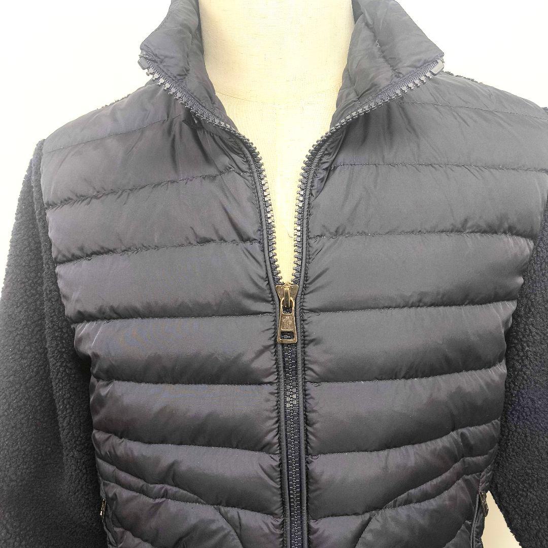 モンクレール L ダウン 切り替え ハイブリッド ジャケット カーディガン