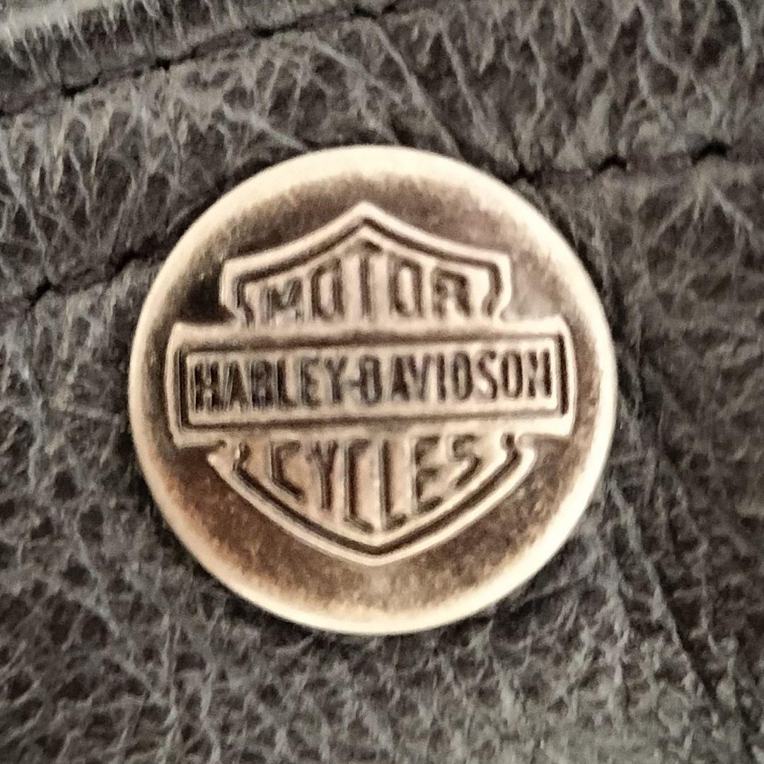 ハーレーダビッドソン USA製 コンチョ付き メンズ レザーベスト S