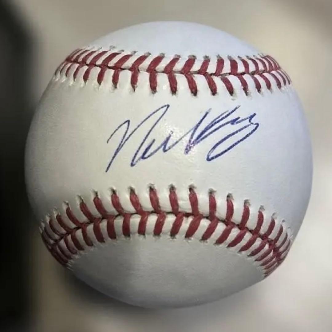 ニックカーツnick z MLB サイン入りボール Fanatics