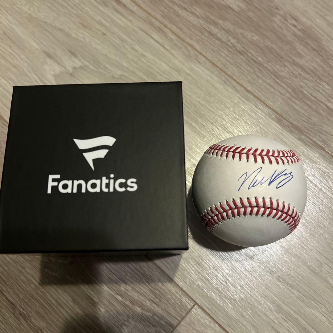 ニックカーツnick z MLB サイン入りボール Fanatics