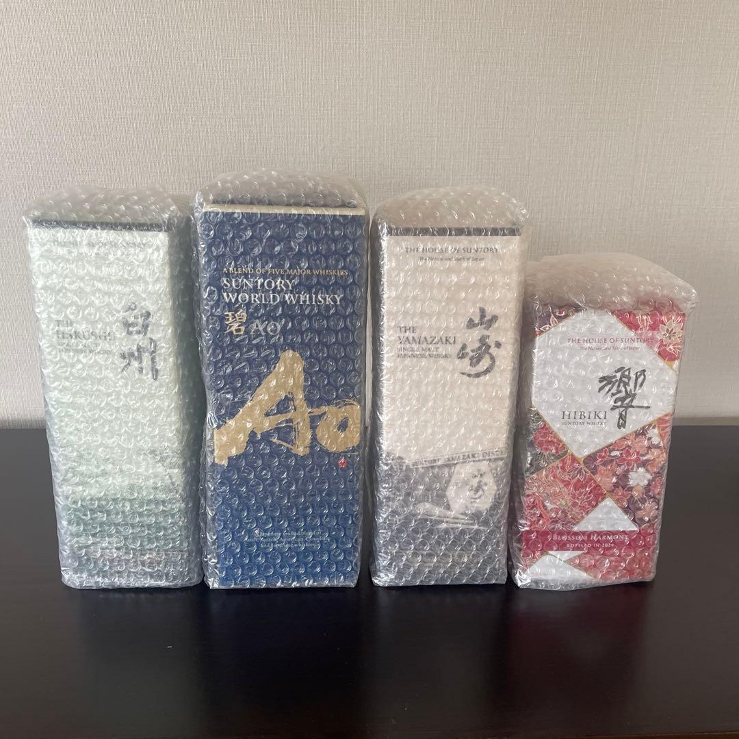 サントリーウイスキー 山崎、白州、響、碧4本セット