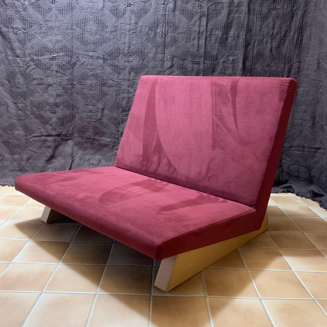 【美品】フランネル ソファ ペンタ900 座椅子 一人掛け ローソファ