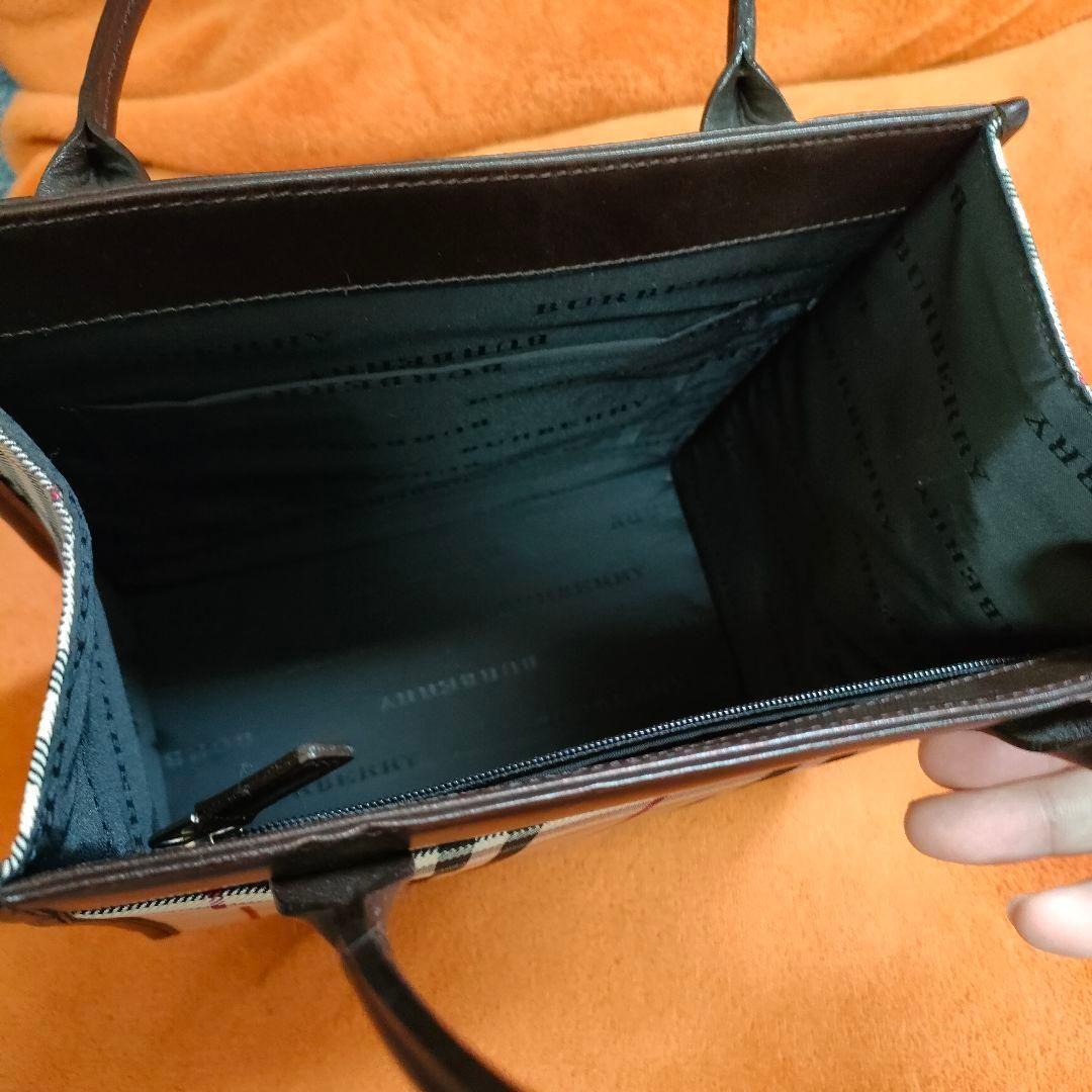 美品 バーバリー ハンドバッグ ノバチェック トートバッグ BURBERRY