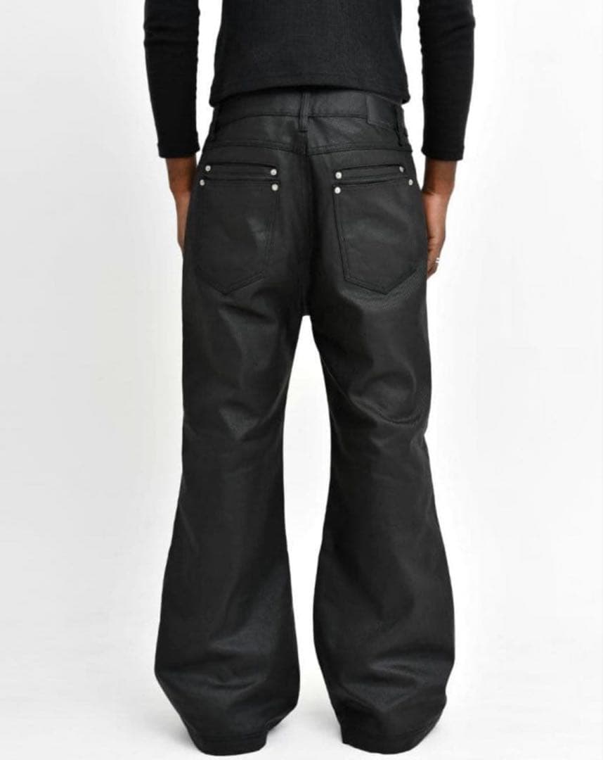 Asapmodeフレアデニム　コーティングデニム