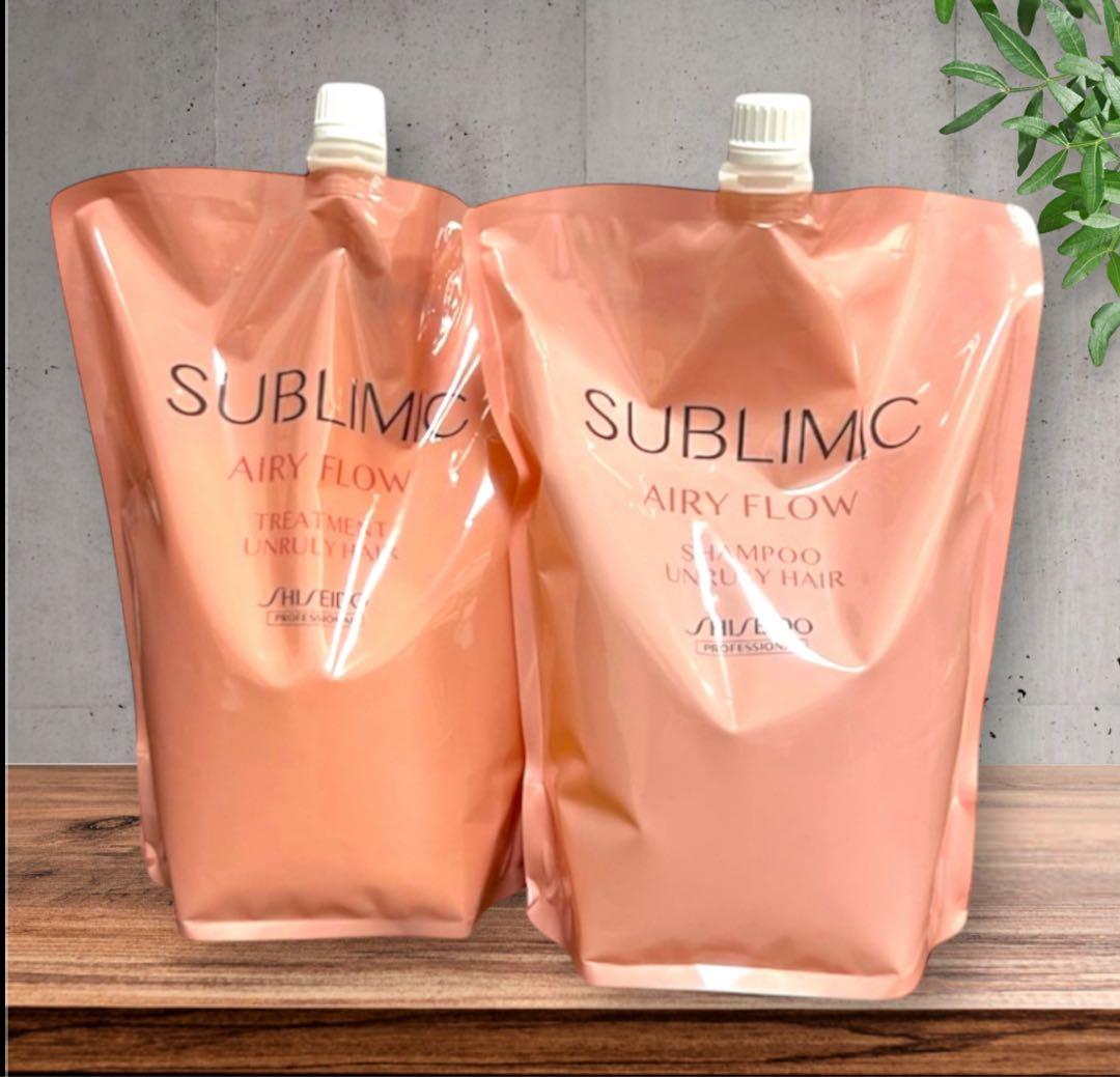 サブリミックエアリーフローシャンプー1800mLトリートメント1800g詰替用