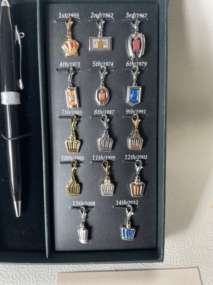 トヨタ クラウン クロス製 ボールペン 歴代 オーナメント チャームコレクション