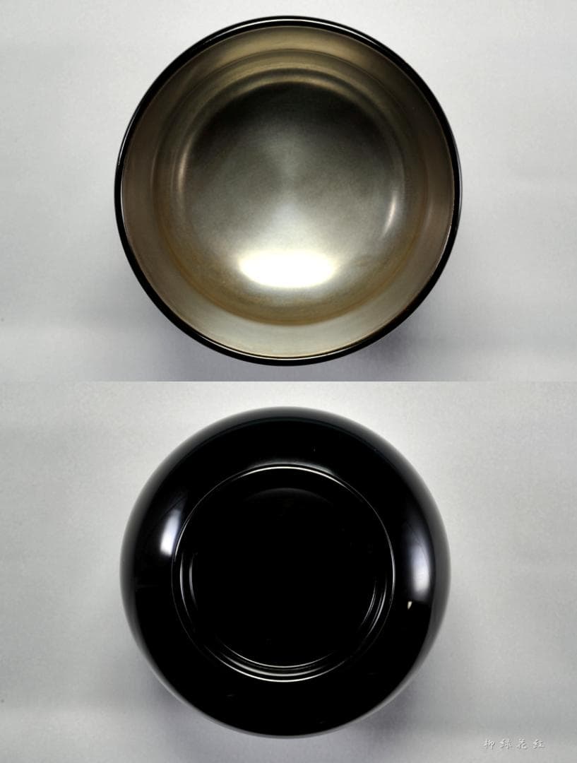 静峰 輪島塗 瓢箪形 瓢蒔絵 内銀溜 箸洗 五 共箱 懐石道具