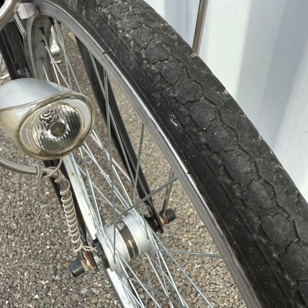 みき　街乗り用自転車 26インチ カゴ/鍵/オートライト/6段変速付