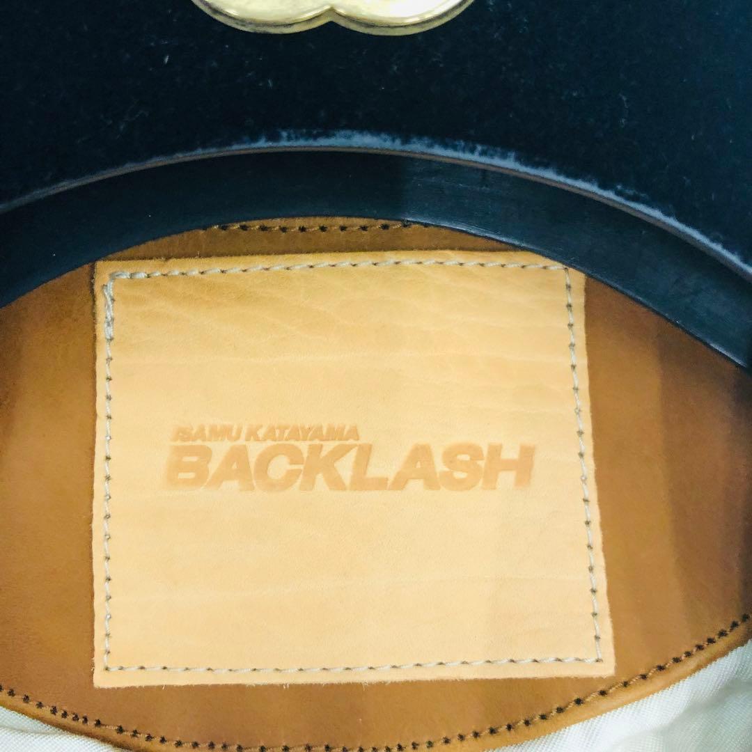 1439 BACKLASH バックラッシュ ベスト　スカル　髑髏　牛革　麻　M