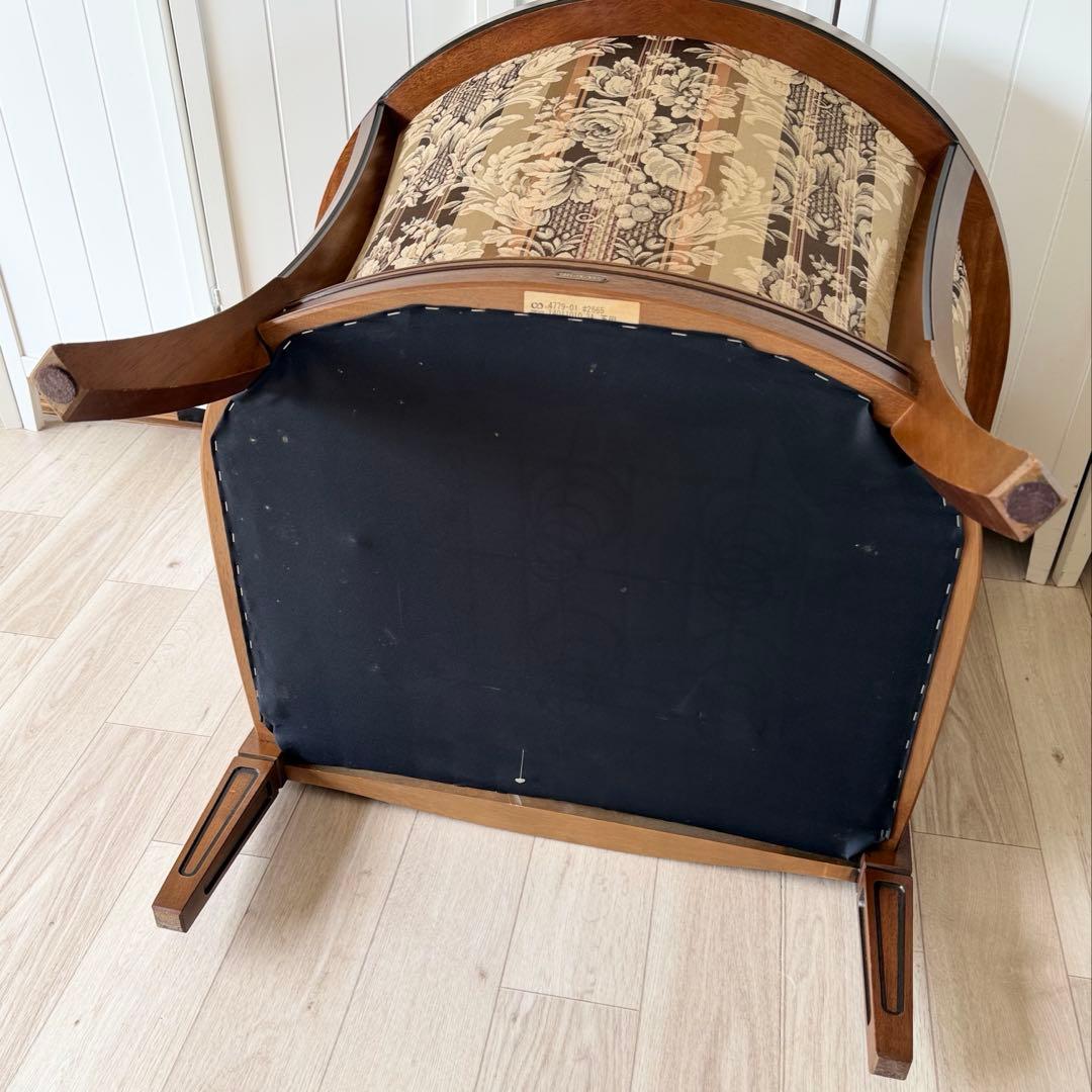 ロゼ　マルニ木工 地中海ロイヤル シャルル アームチェア 1人掛けソファ