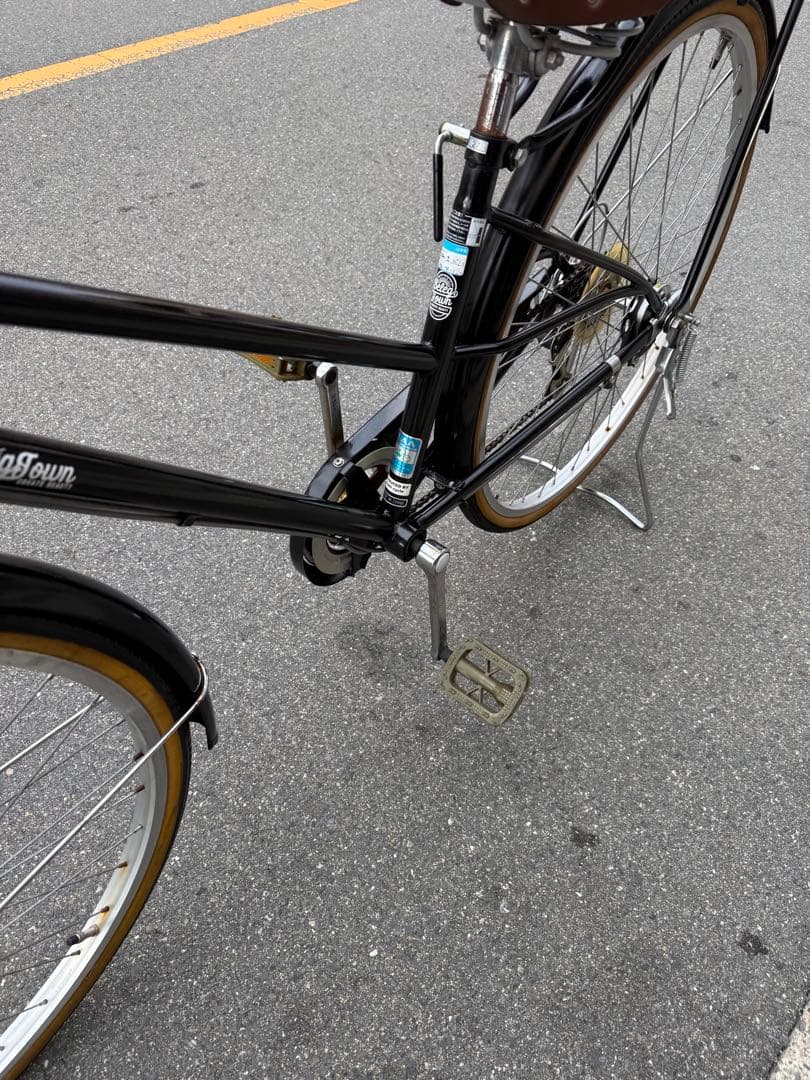 自転車 大阪市 【引取り限定】 美品 27インチ 変速付き