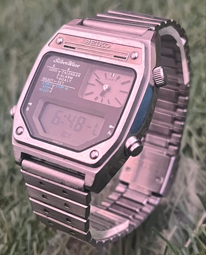 SEIKO セイコー シルバーウェーブSilver waveヴィンテージアナデジ