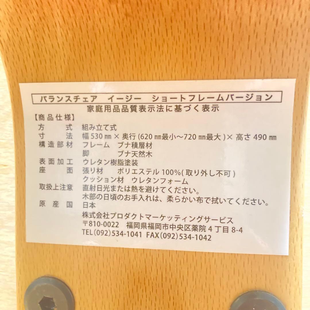 バランスチェア サカモトハウス balans Easy 赤 ショートフレーム