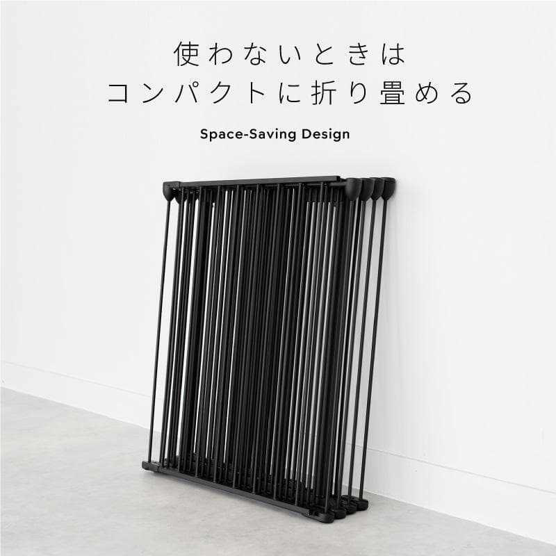 ペットサークル Pure Loop 73.5cm ブラック6枚扉付き　開封済み