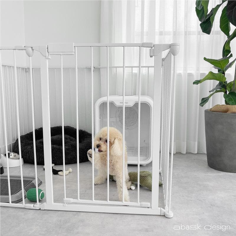 ペットサークル Pure Loop 73.5cm ブラック6枚扉付き　開封済み