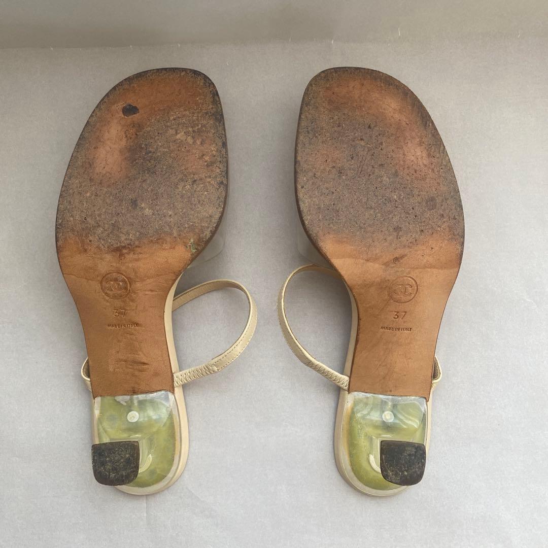 CHANEL ミュール　size37 5㎝ヒール