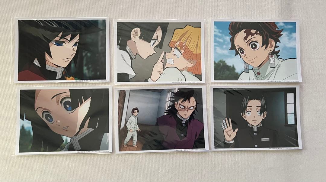 鬼滅の刃　場面写　ブロマイド　立志編　6枚セット