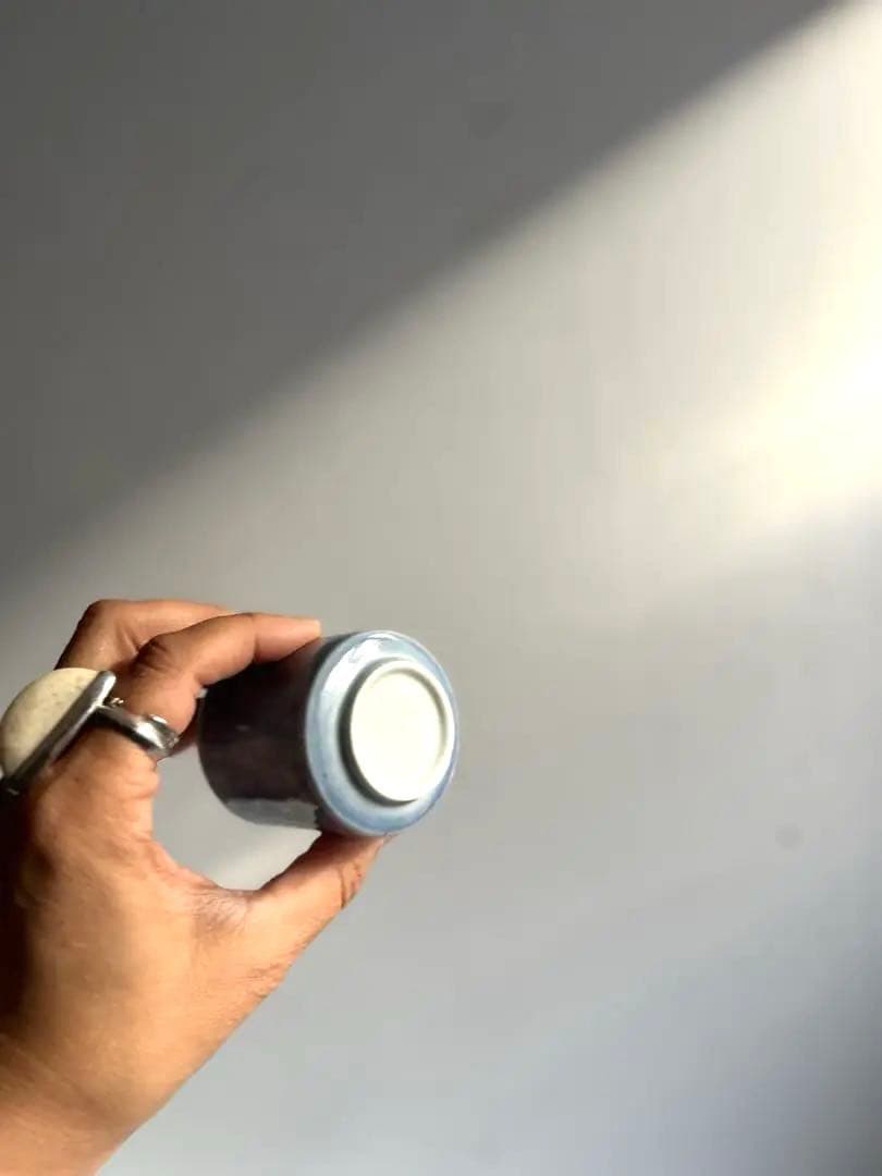 331 骨董 アンティーク 古伊万里 薄瑠璃金彩 のぞき猪口 4点組 幕末