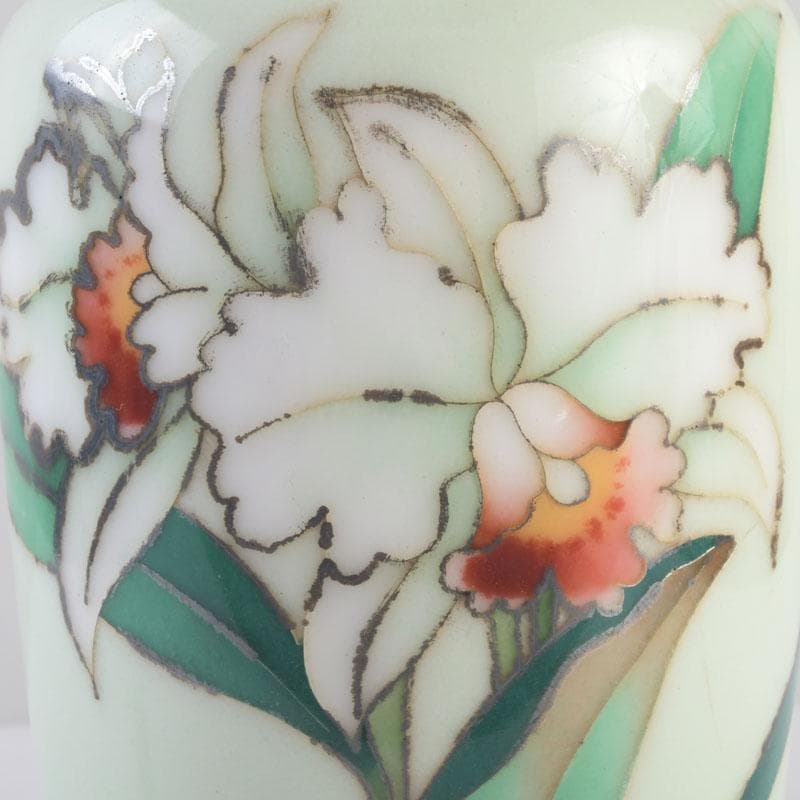 七宝焼　安藤七宝店　花文瓶　花瓶　V　9534