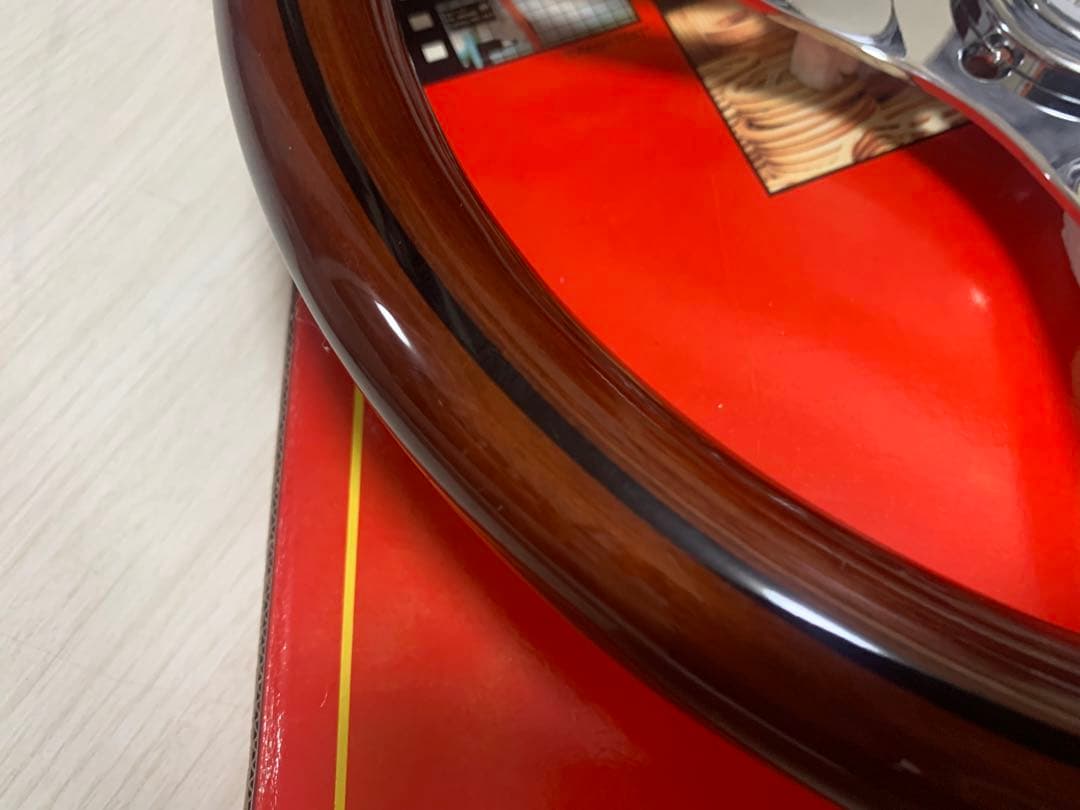 社外　ウッドステアリング　35π ホーンボタン付き　新品　未使用