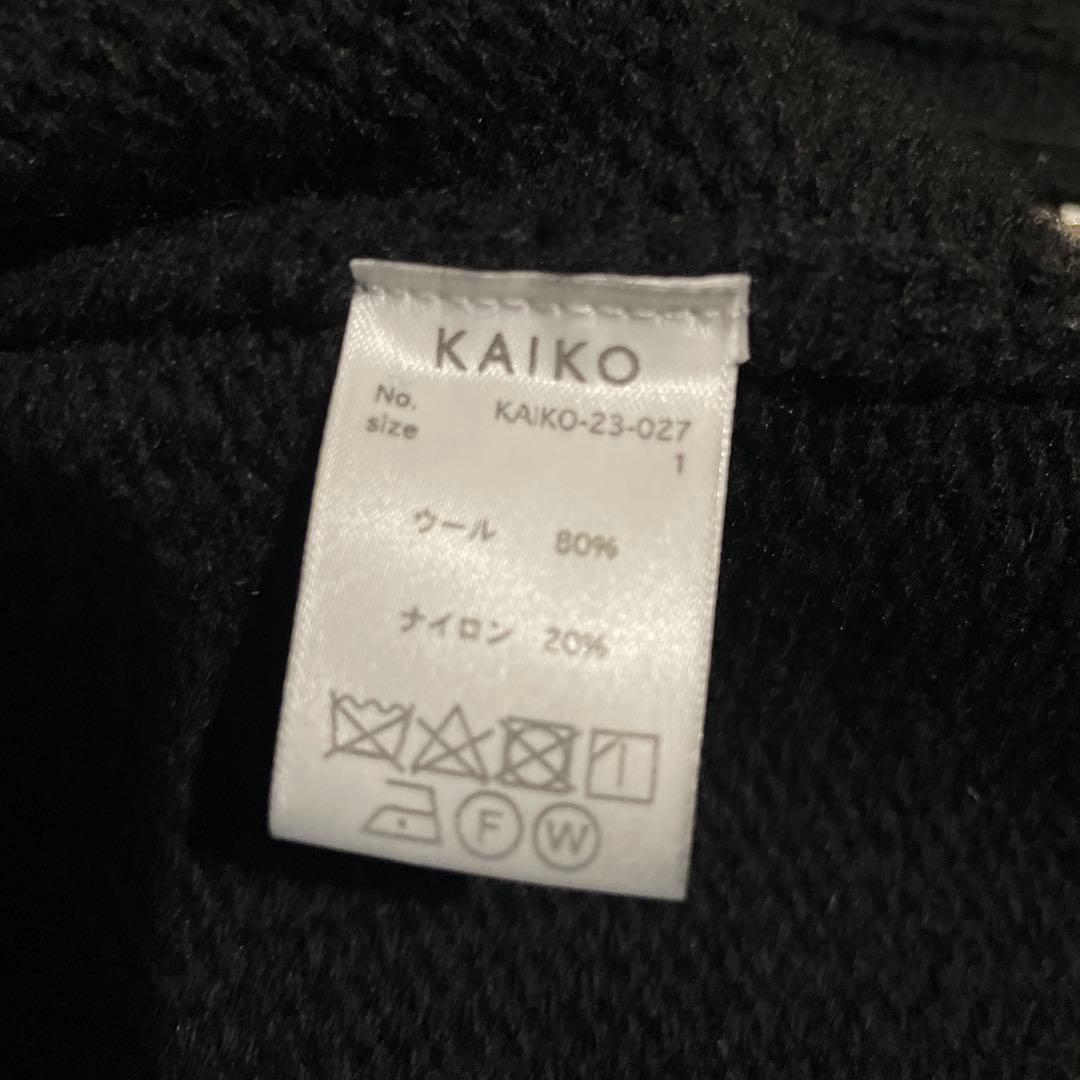 トップス KAIKO SHAGGY ZIP CARDIGAN \"BLACK\"