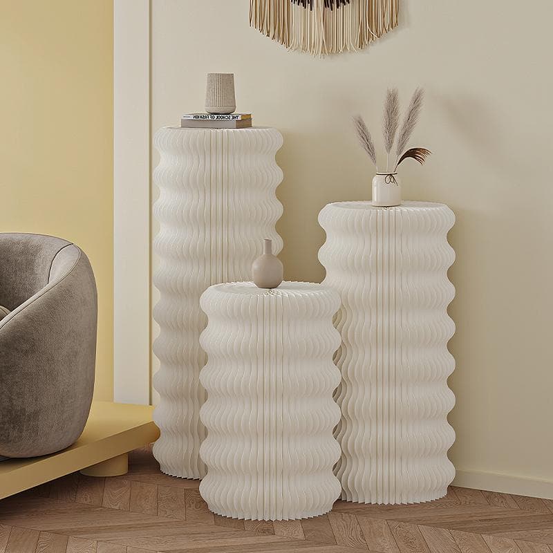 ディスプレイスタンド直径30cm高さ78㎝展示台 陳列台組立不要 展示会イベント