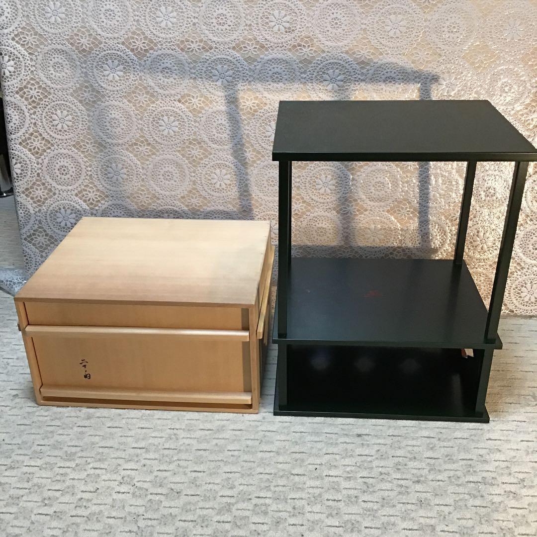 茶道具 棚 松寿棚 青漆爪紅 妙玄斎好 N71