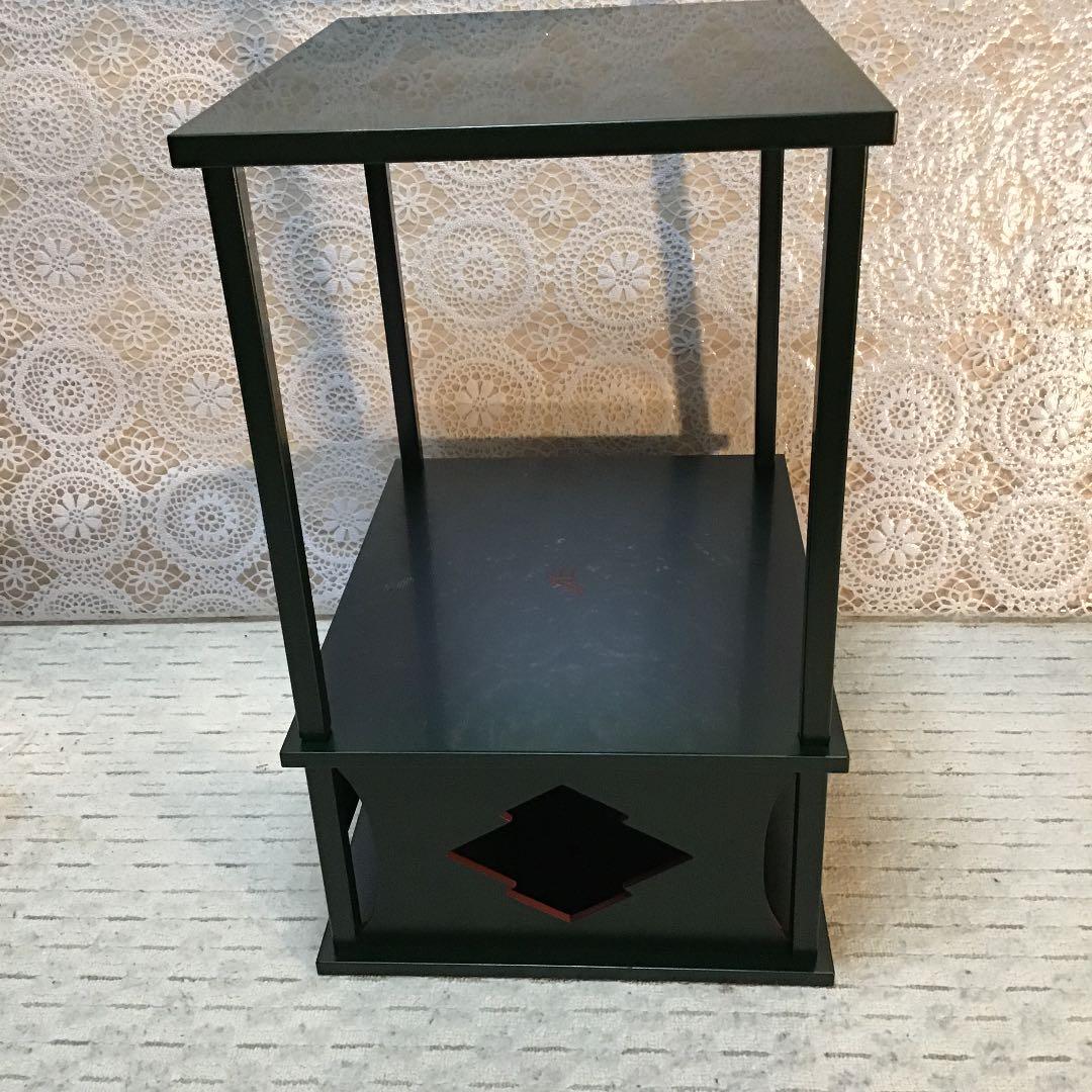 茶道具 棚 松寿棚 青漆爪紅 妙玄斎好 N71