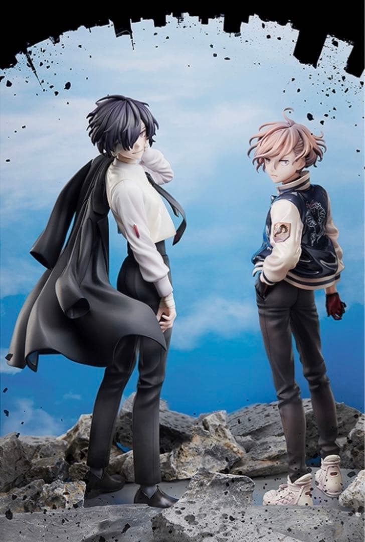 文豪ストレイドッグス　太宰治　中原中也　15歳　フィギュア　特典缶バッジ付き