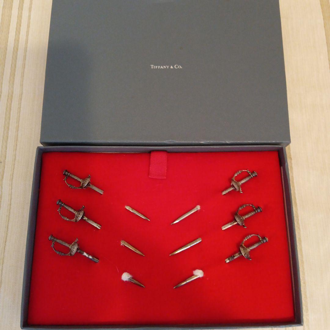 ヴィンテージ ティファニー 剣型 爪楊枝 カクテルピック 6本セット