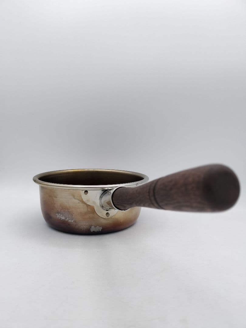 c872 台付十能火起こしセット ステンレス 茶道具 古物