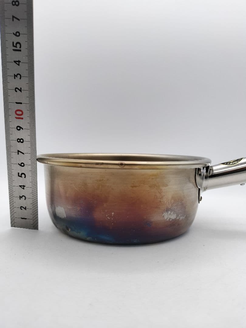 c872 台付十能火起こしセット ステンレス 茶道具 古物