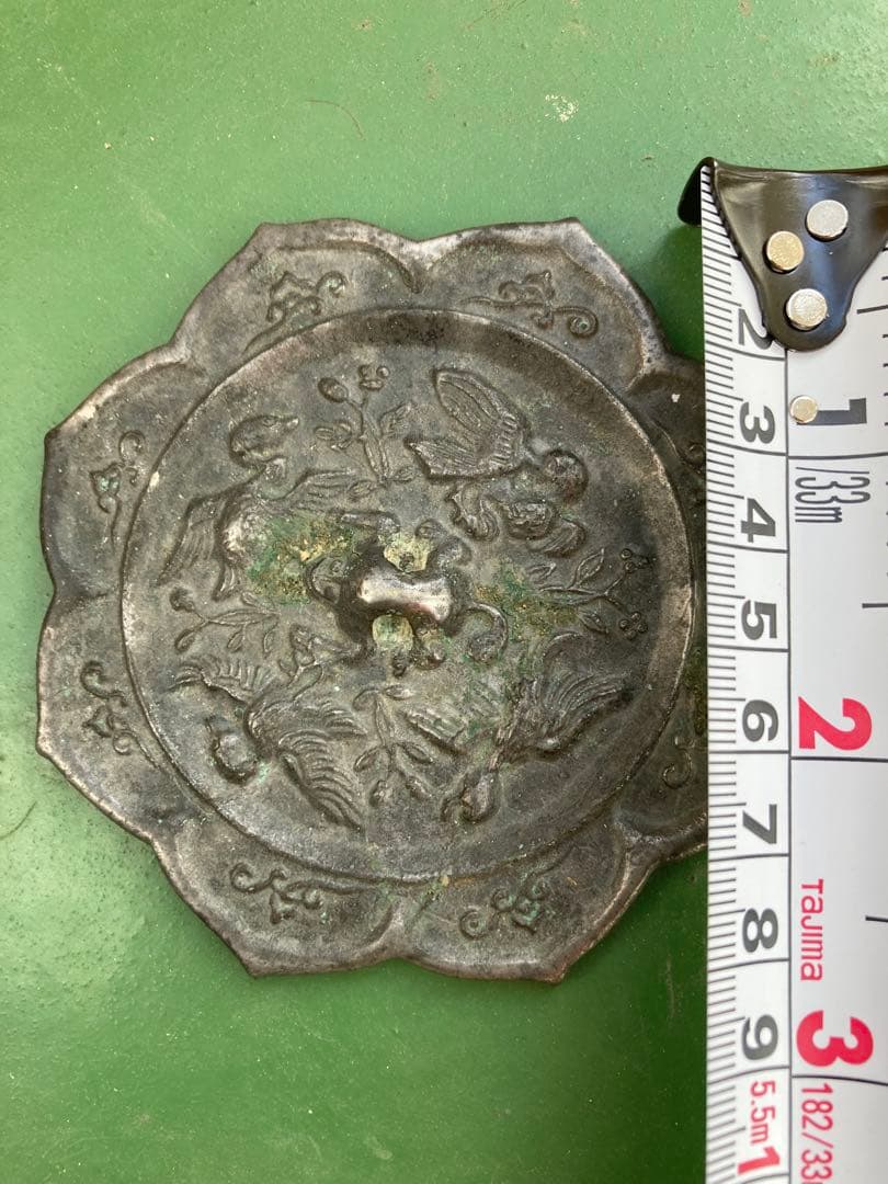 中国 唐代　海獣葡萄鏡