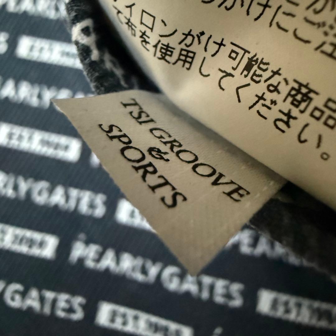 パーリーゲイツ　パンツ　総柄　L〜XL相当　紺　ネイビー　白　コットン素材　5