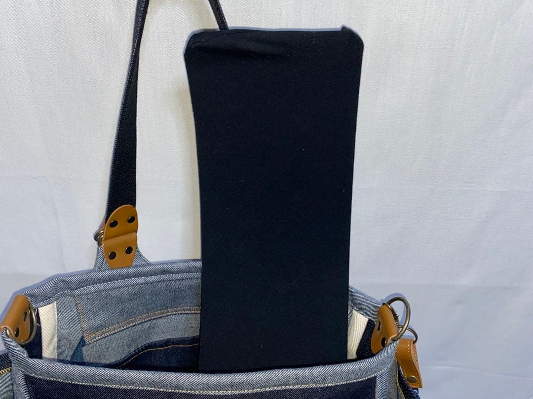 岡山デニム☆ブタさん☆カエル☆リュック対応☆4wayあおりバッグ