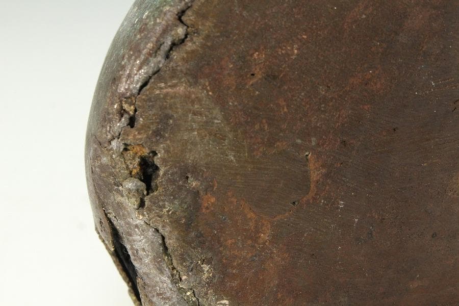 古銅 獅子 香炉 置物 時代物 骨董(K-YC451)