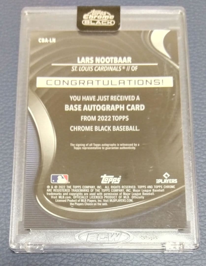 直筆サインカード / ラーズ・ヌートバー / WBC / 34